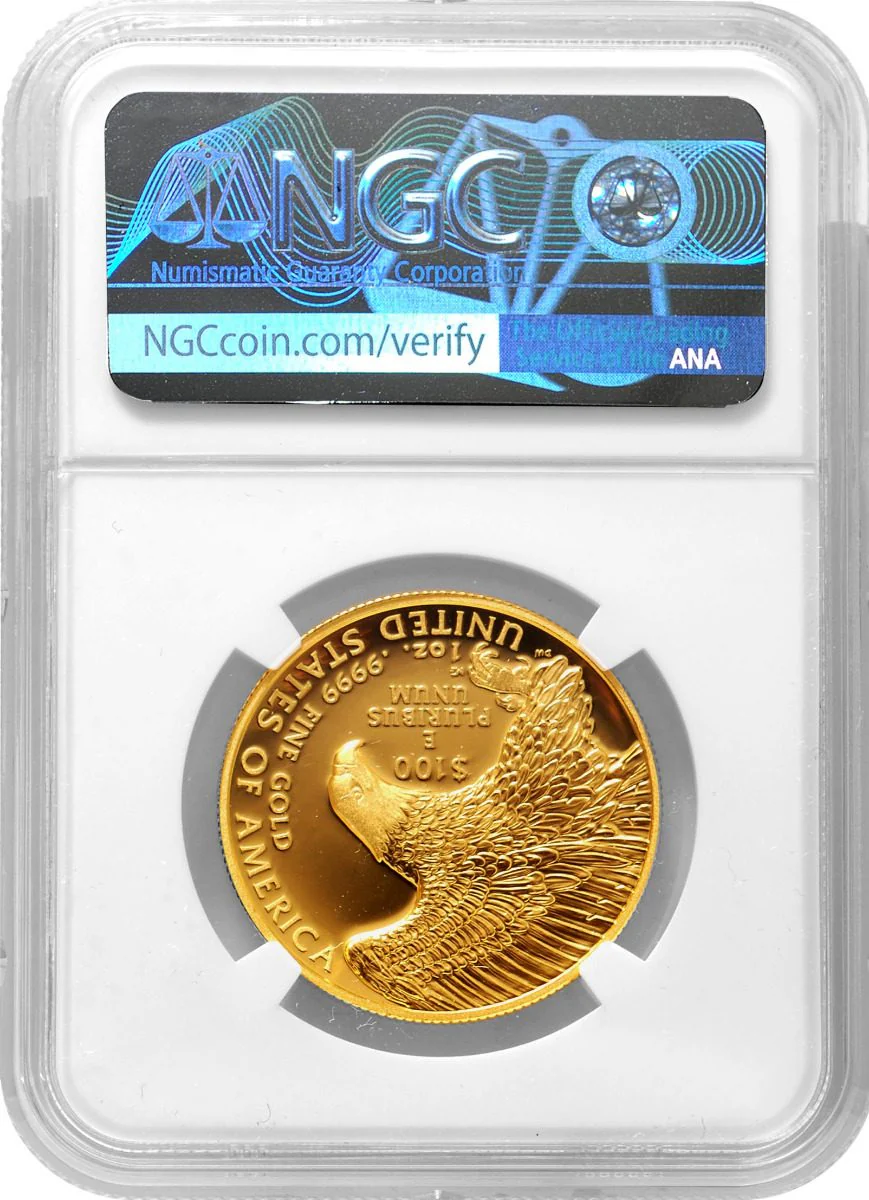 2019 W $100 American Liberty High Relief NGC SP70 WestPoint Mint Hoard John Mercanti Signature - Image 3