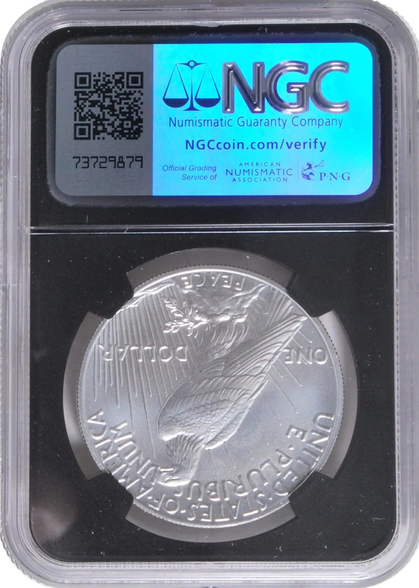 2021 2023 PEACE DOLLARS 4-PC SET NGC 70 SIGNED MOY/RYDER U.S. MINT DIRECTOR S SERIES - Image 7