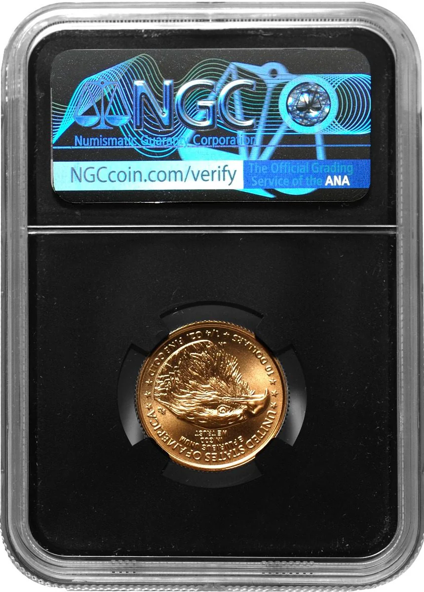 2021 Four-Piece American Gold Eagle Type 2 Set NGC MS70 First Day of Release Edmund C. Moy Signatures - Image 7