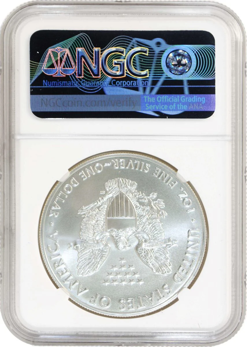 2021 (P/W/S/) SILVER EAGLE 3PC SET NGC MS70 MERCANTI ER - Image 5