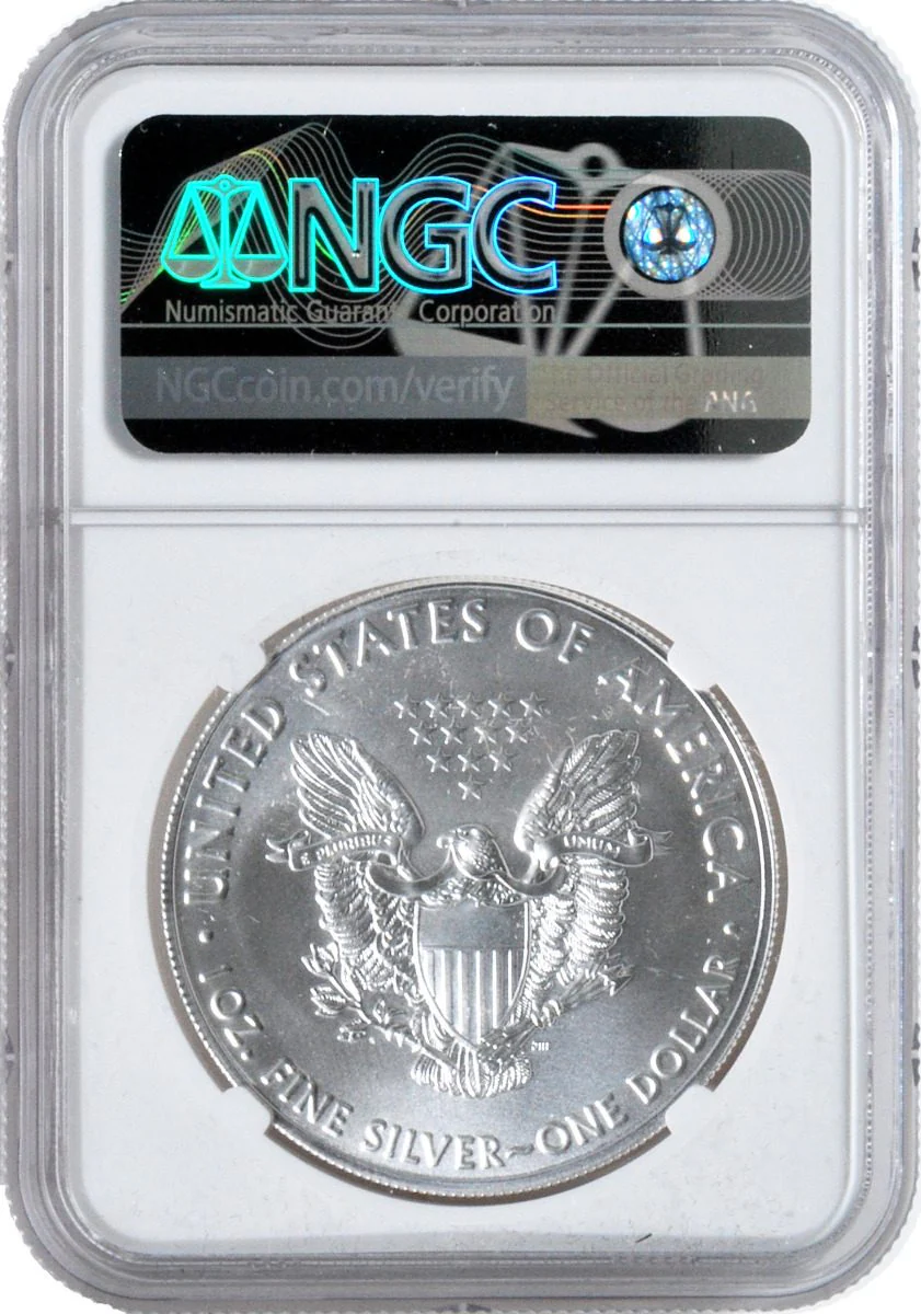 2021 Silver Eagles Last Day of production First Day of Production MS70 - Image 7