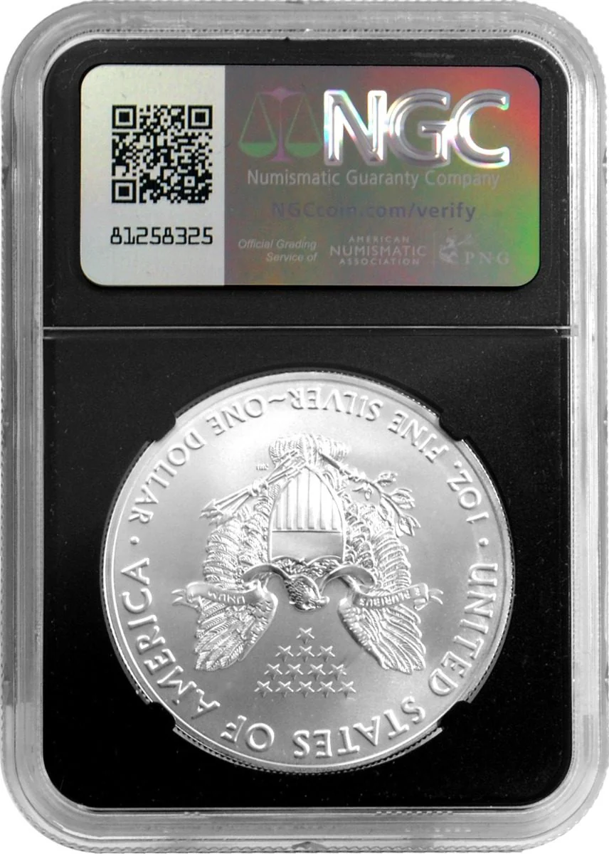 2021 Type 1 Silver Eagle NGC MS-70 Last Day of Production Signed by John Mercanti - Image 3