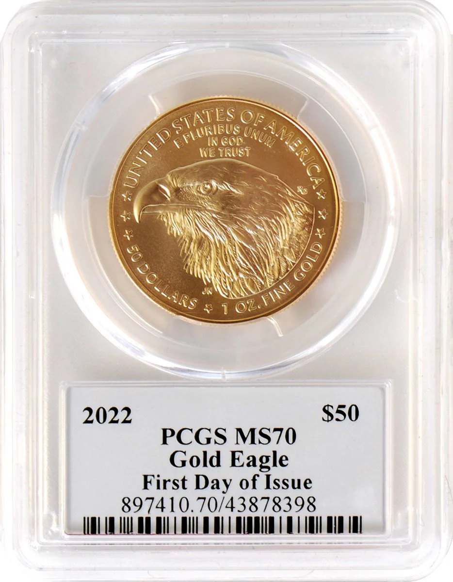 2022 $50 American Gold Eagle NGC MS70 FDOI John Dannreuther Signature - Image 3