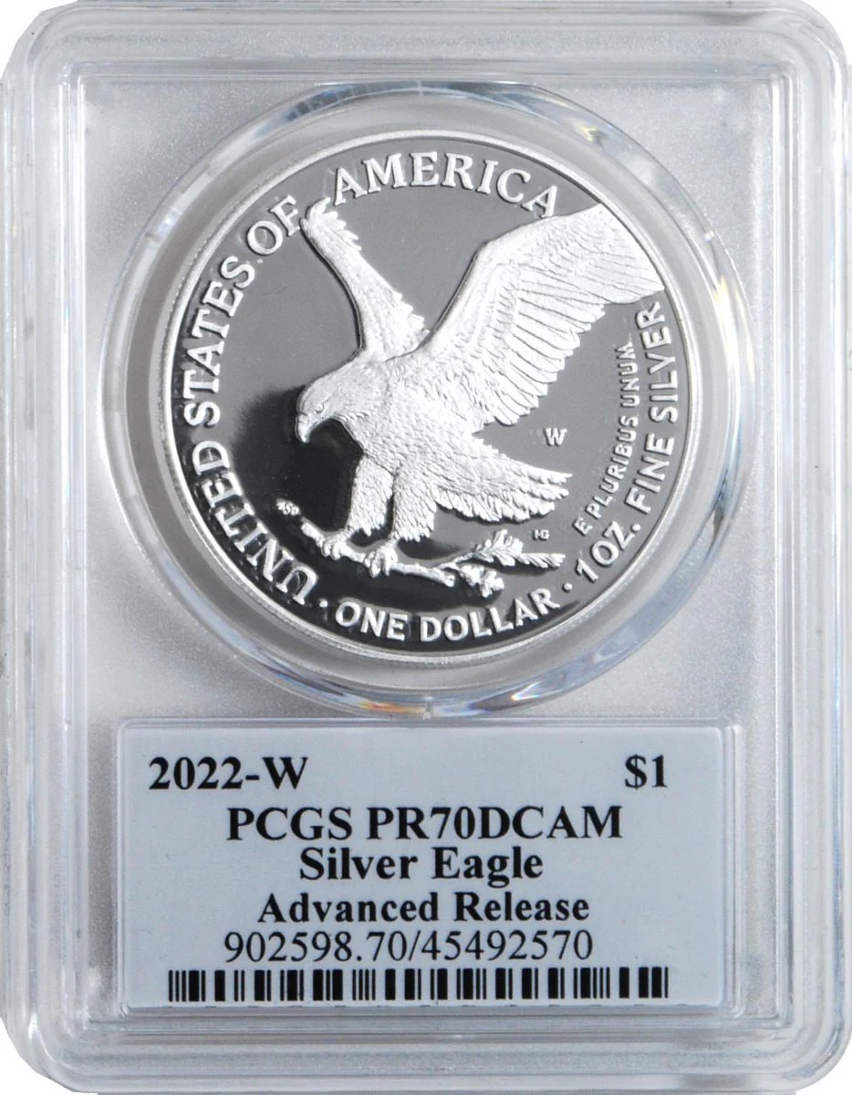 2022 Gold & Silver Eagle 2 Piece Set. Advance Release Certified Gold Eagles Signed by Emily S. Damstra - Image 4