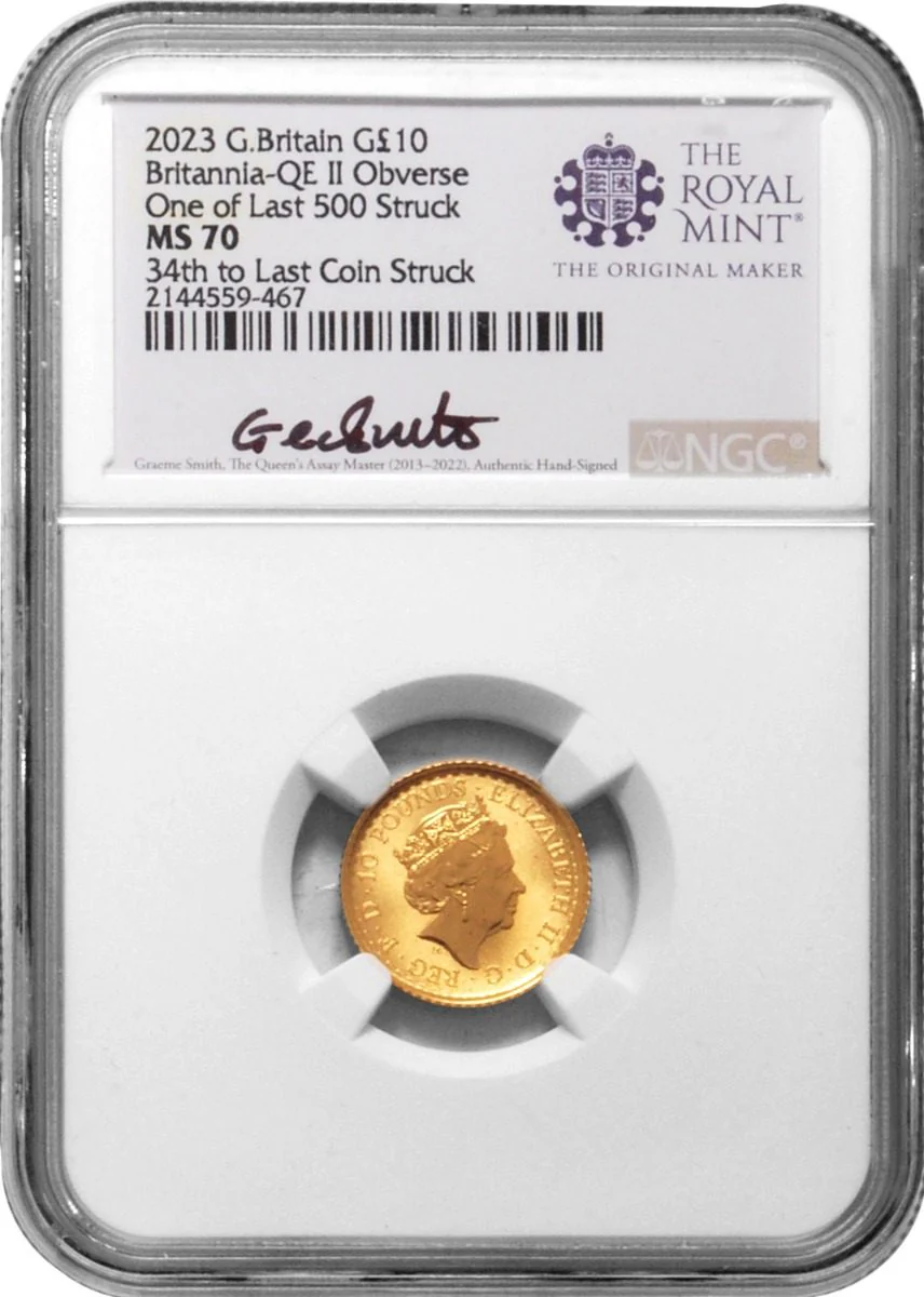 2022 Royal Succession Queen Elizabeth II 5- PC SET NGC MS70 w/Assay Master Signatures - Image 3