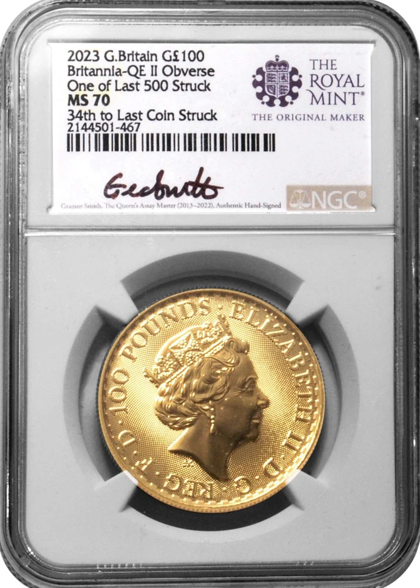 2022 Royal Succession Queen Elizabeth II 5- PC SET NGC MS70 w/Assay Master Signatures - Image 9