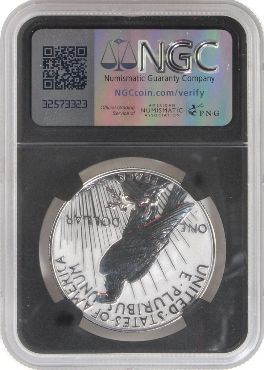2023 6 PC Morgan and Peace Silver Dollars NGC MS70/PF70/ Reverse PF70 Advance Releases signed by Edmund C. Moy & David Ryder U.S. Mint Directors - Image 5