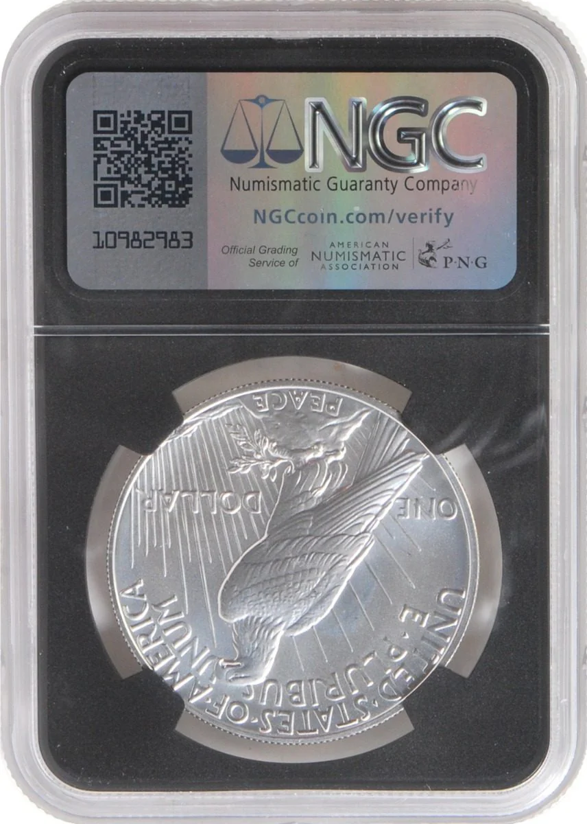 2023 6 PC Morgan and Peace Silver Dollars NGC MS70/PF70/ Reverse PF70 Advance Releases signed by Edmund C. Moy & David Ryder U.S. Mint Directors - Image 7