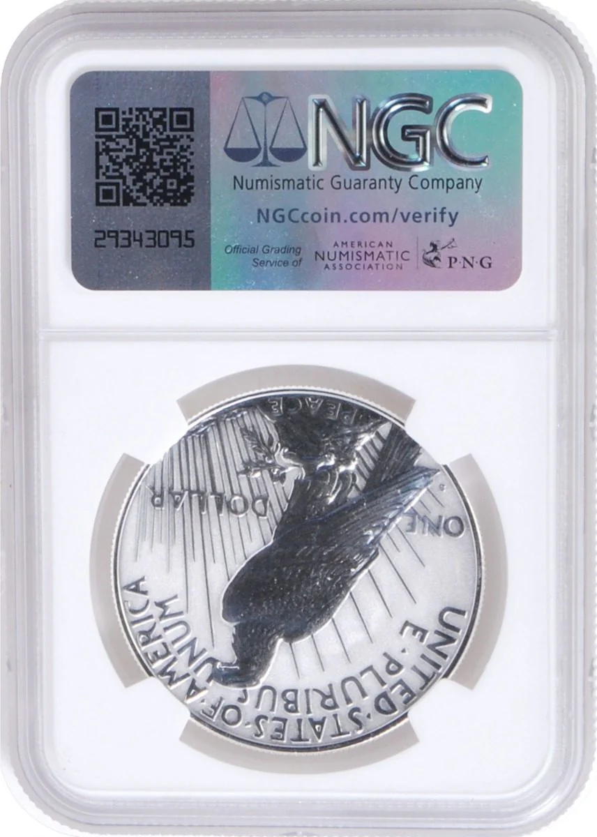 2023 6 PC Morgan and Peace Silver Dollars NGC MS70/PF70/ Reverse PF70 Advance Releases signed by Kenneth Bressett - Image 4