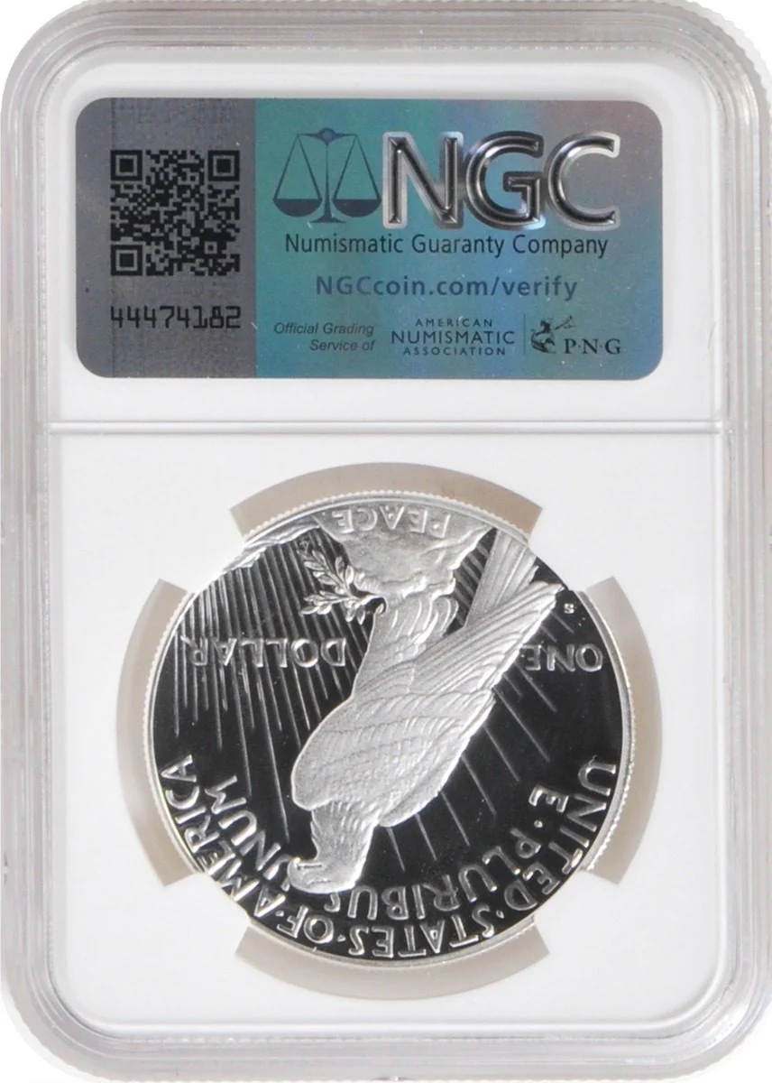 2023 6 PC Morgan and Peace Silver Dollars NGC MS70/PF70/ Reverse PF70 Advance Releases signed by Kenneth Bressett - Image 6