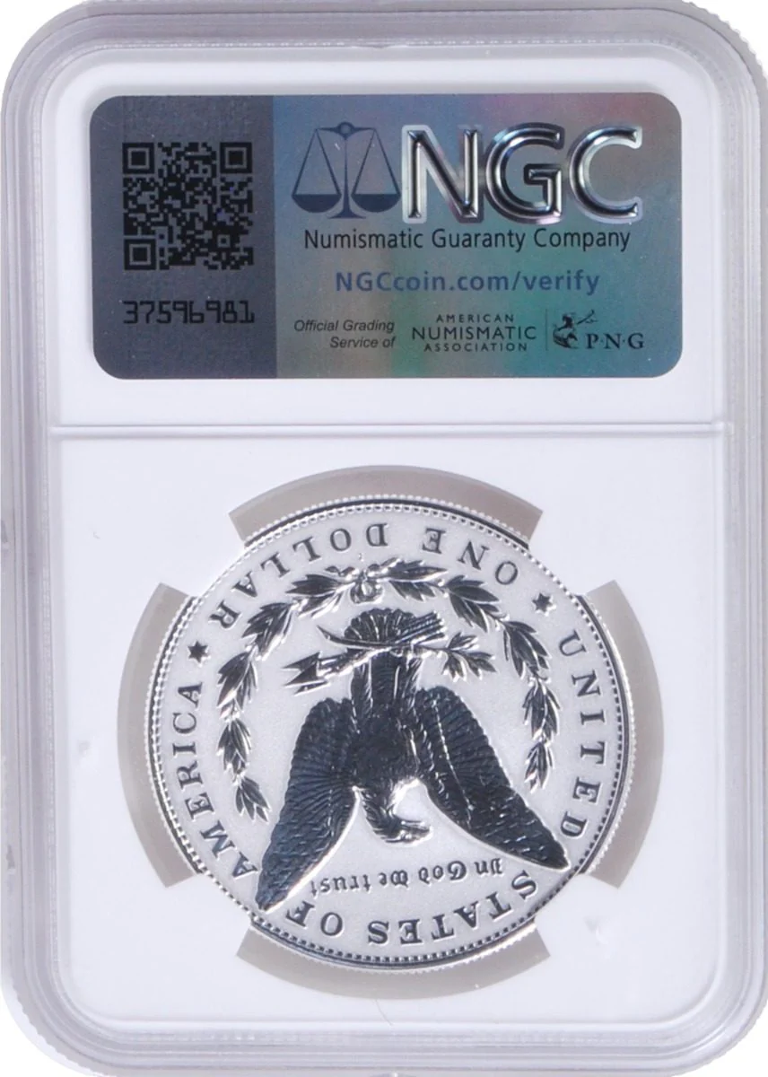 2023 S Morgan & Peace Silver Dollars NGC Reverse Proof PF70 Advance Releases w/Kenneth Bressett Signature - Image 3
