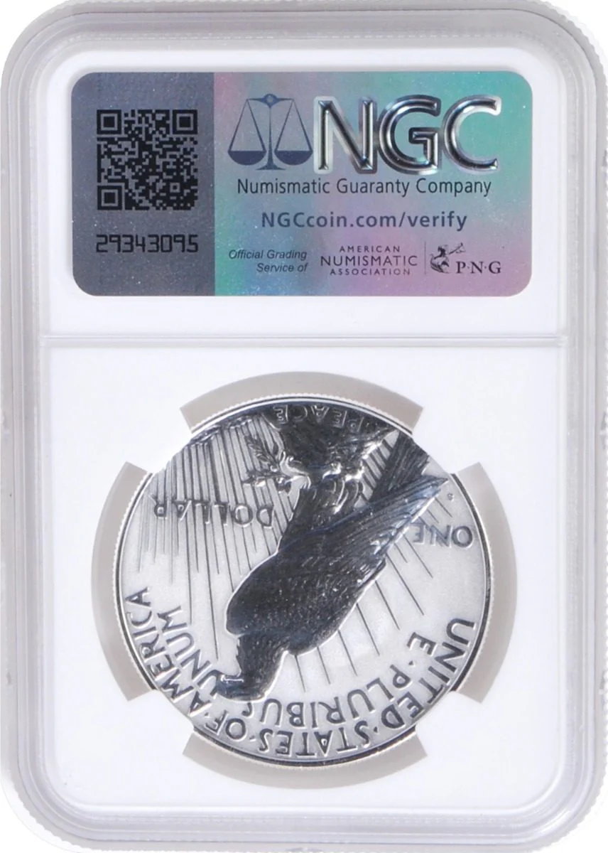 2023 S Morgan & Peace Silver Dollars NGC Reverse Proof PF70 Advance Releases w/Kenneth Bressett Signature - Image 5