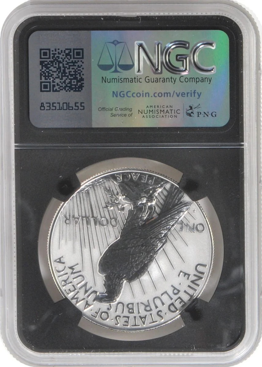 2023 S Morgan & Peace Silver Dollars Reverse Proof 70 Advance Release Certified w/Moy & Ryder Signatures - Image 5