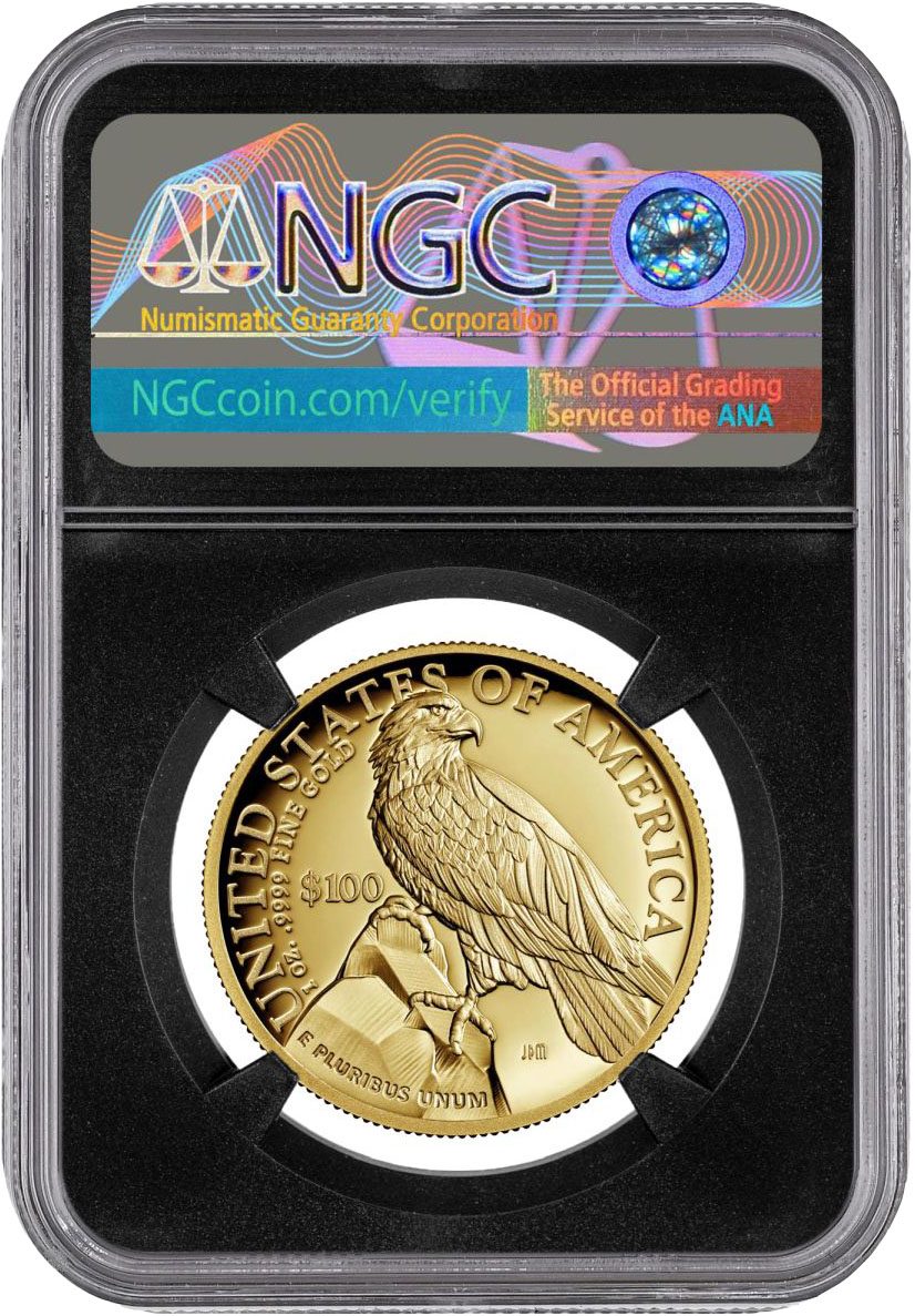 2023 W American Liberty $100 High Relief Gold NGC PF70 Advance Release Signed by Edmund C. Moy and David Ryder - Image 3