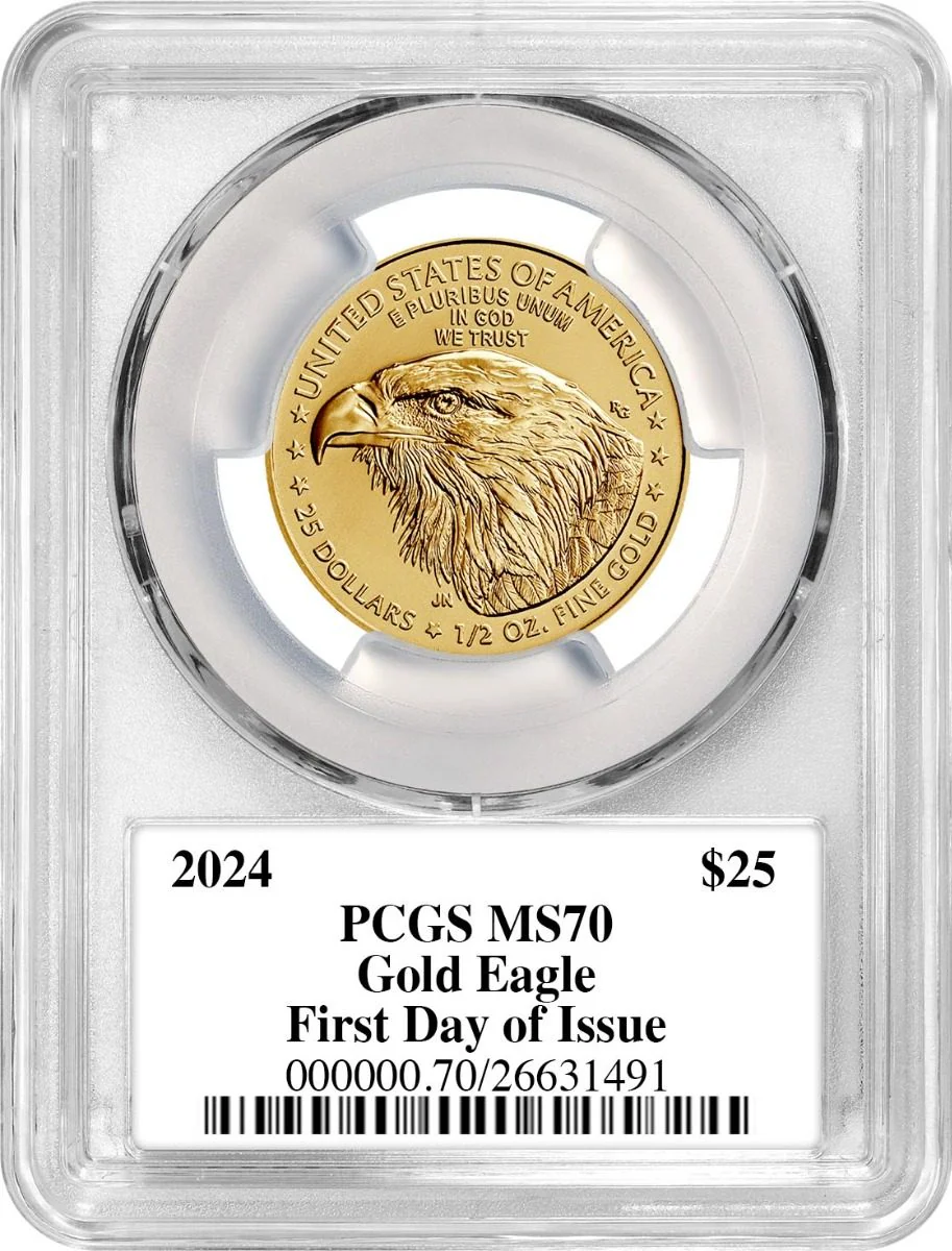 2024 4PC GOLD EAGLE SET PCGS MS70 FDOI DANNREUTHER - Image 3