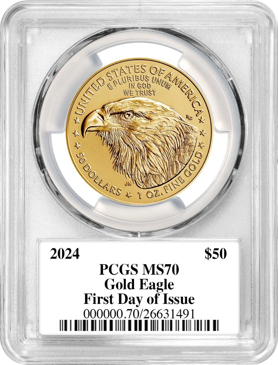 2024 4PC GOLD EAGLE SET PCGS MS70 FDOI DANNREUTHER - Image 5