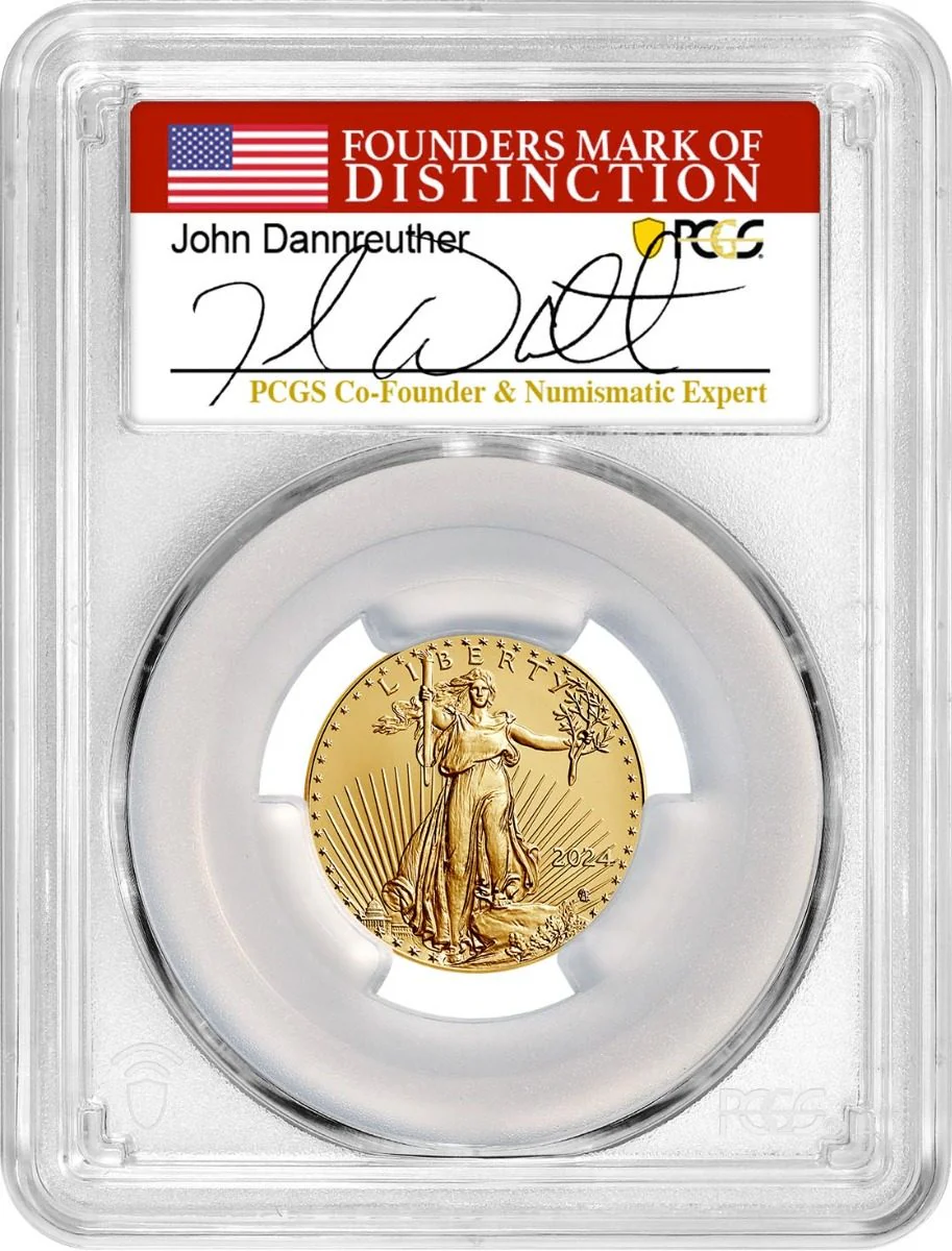 2024 4PC GOLD EAGLE SET PCGS MS70 FDOI DANNREUTHER - Image 6