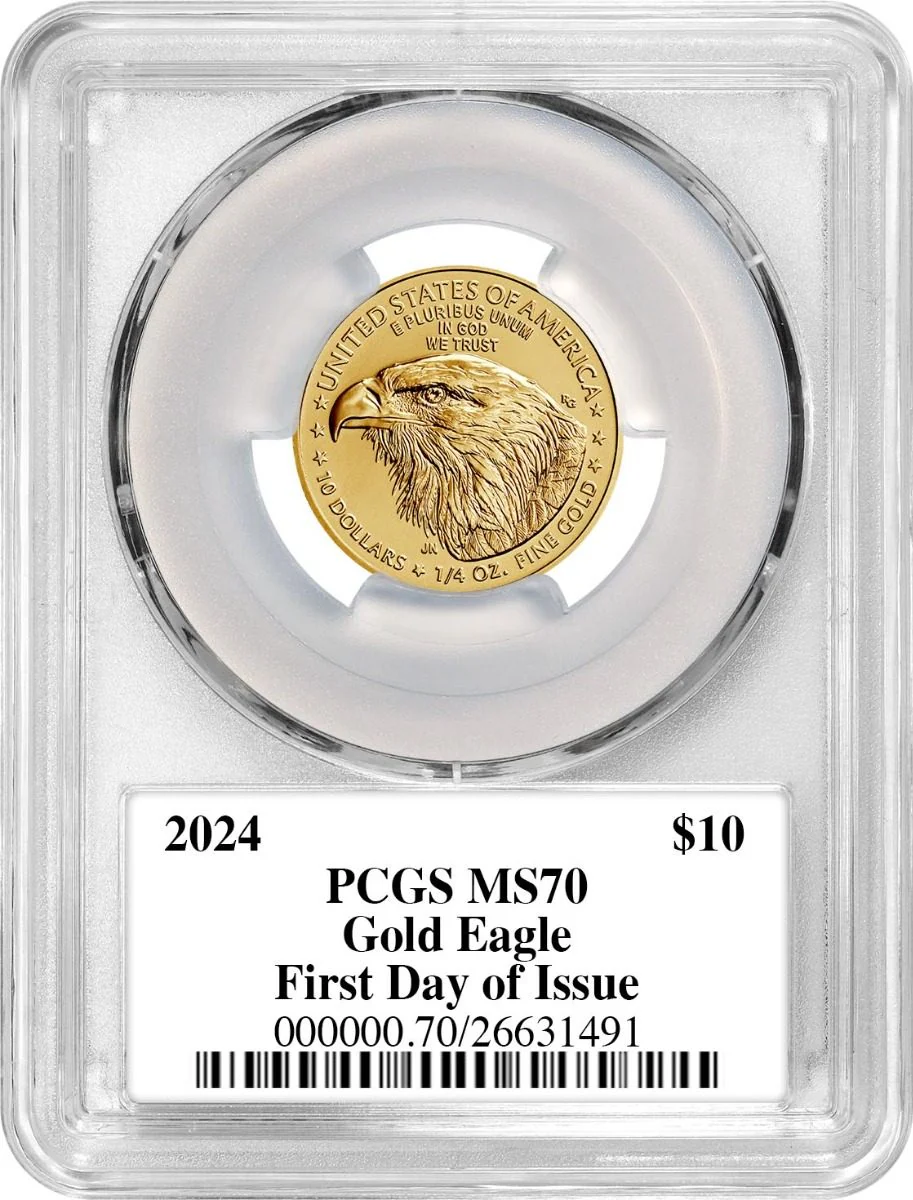 2024 4PC GOLD EAGLE SET PCGS MS70 FDOI DANNREUTHER - Image 7