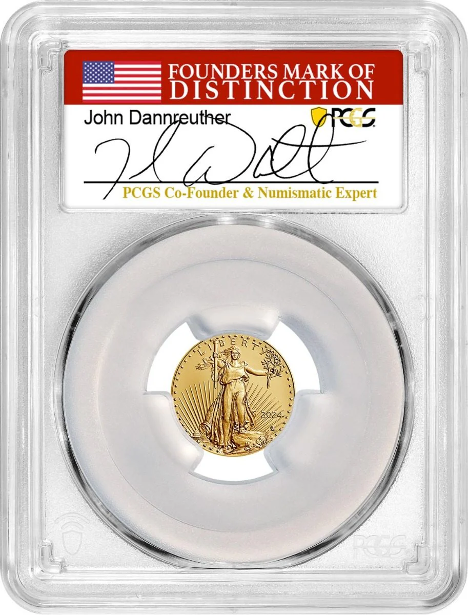 2024 4PC GOLD EAGLE SET PCGS MS70 FDOI DANNREUTHER - Image 8