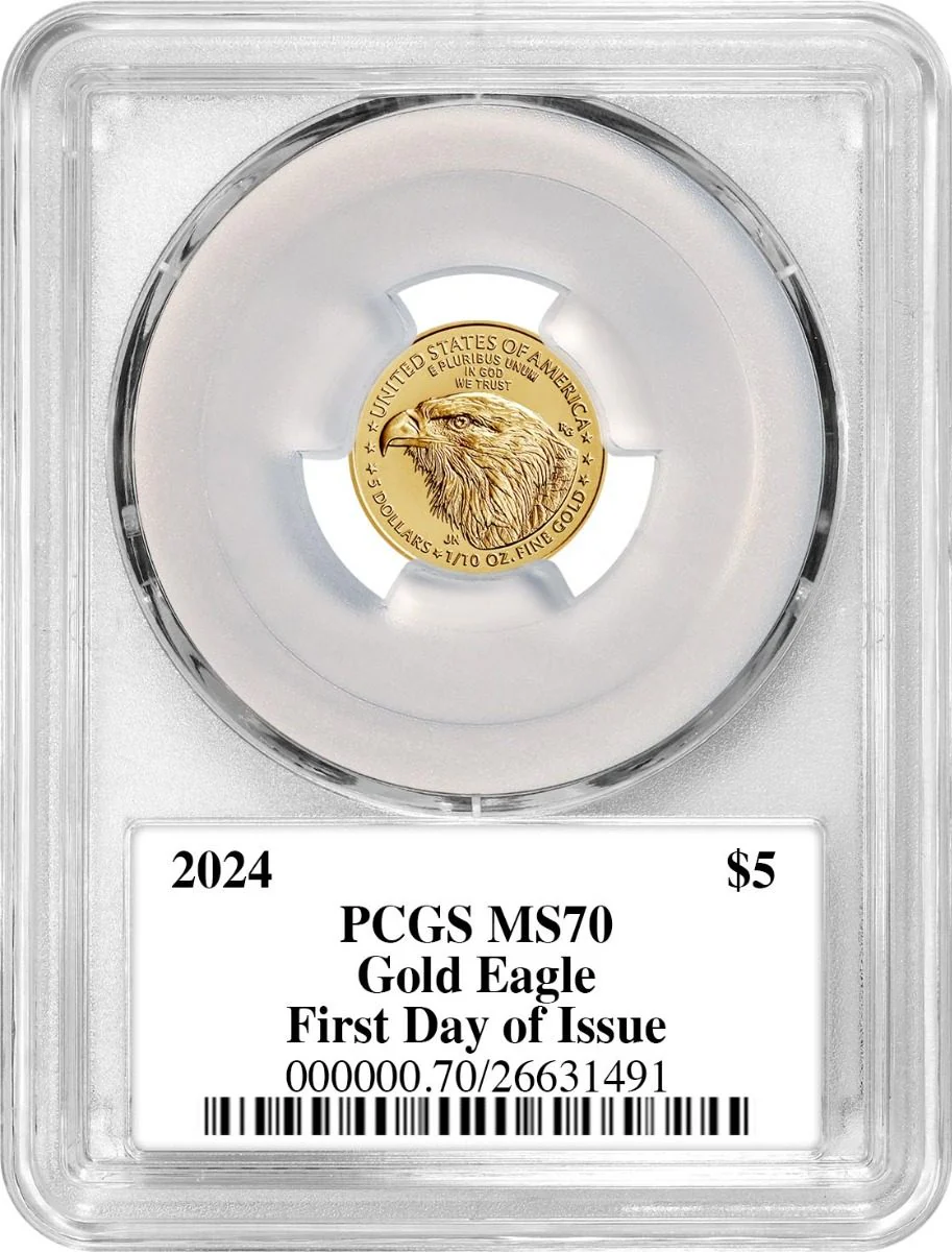 2024 4PC GOLD EAGLE SET PCGS MS70 FDOI DANNREUTHER - Image 9