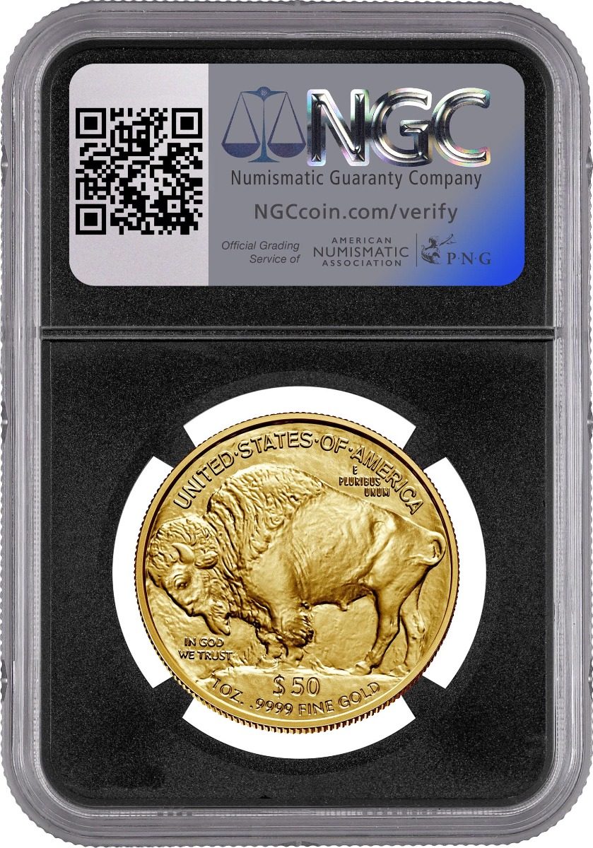 2024 $50 GOLD BUFFALO NGC MS70 FIRST DAY OF ISSUE HAND SIGNED BY ANNA ESCOBEDO CABRAL 42ND TREASURER OF THE UNITED STATES - Image 2