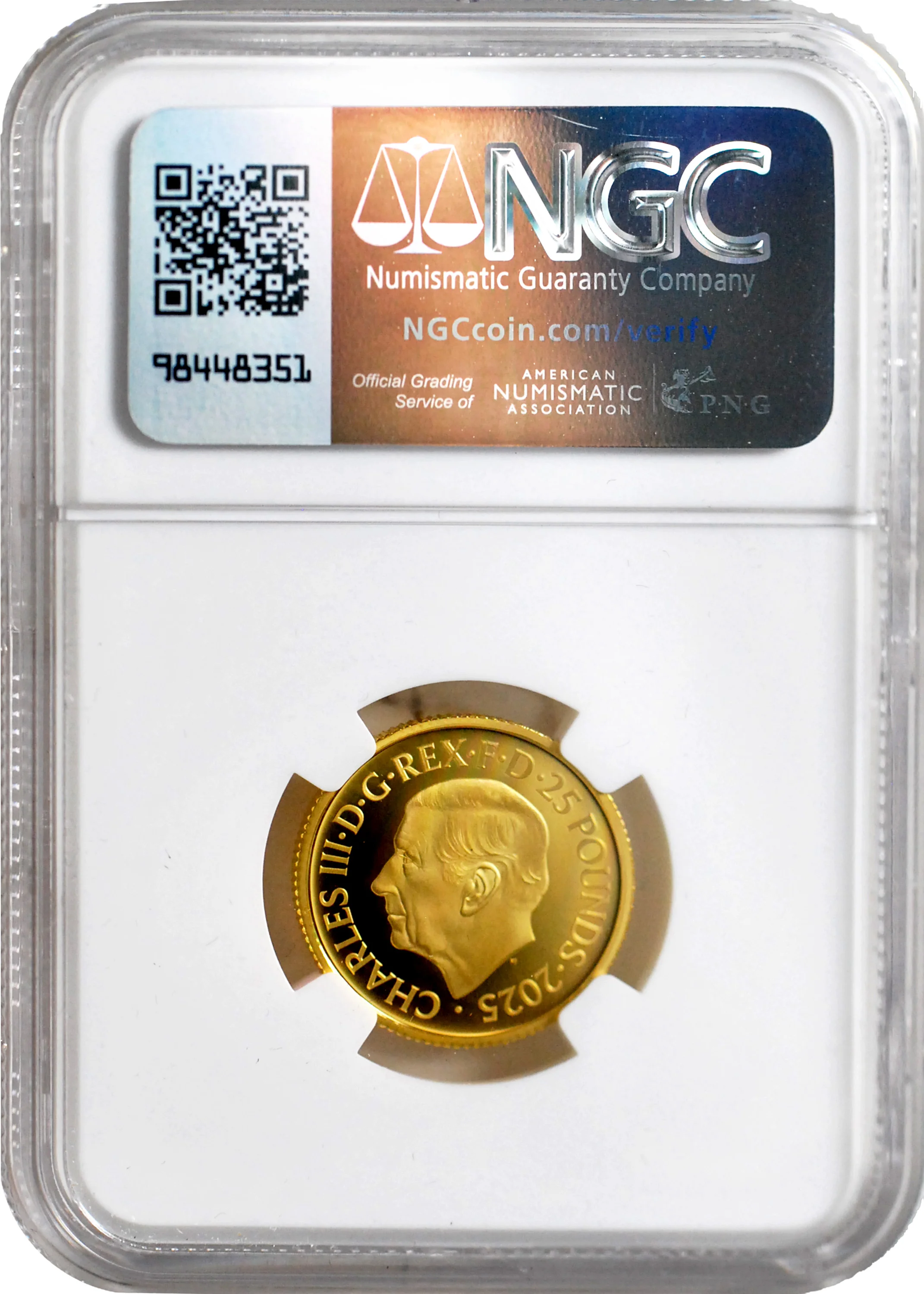 2025 £25 GOLD LIBERTANNIA NGC PF70 FDOI JENNINGS - Image 3