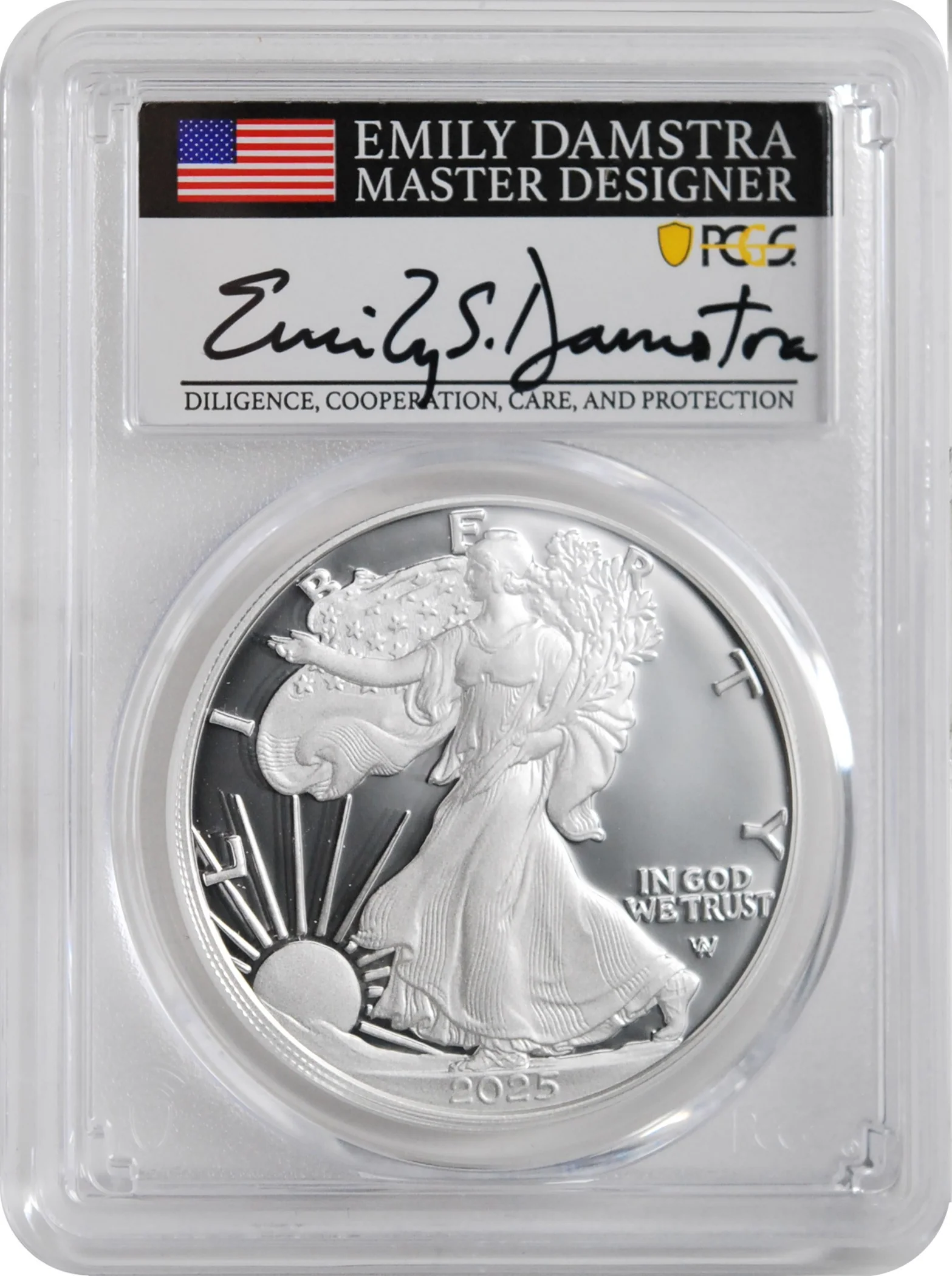 2025 San Fran ASE ADVANCED RELEASE Proof 70 Ultra Cameo EMILY S DAMSTRA