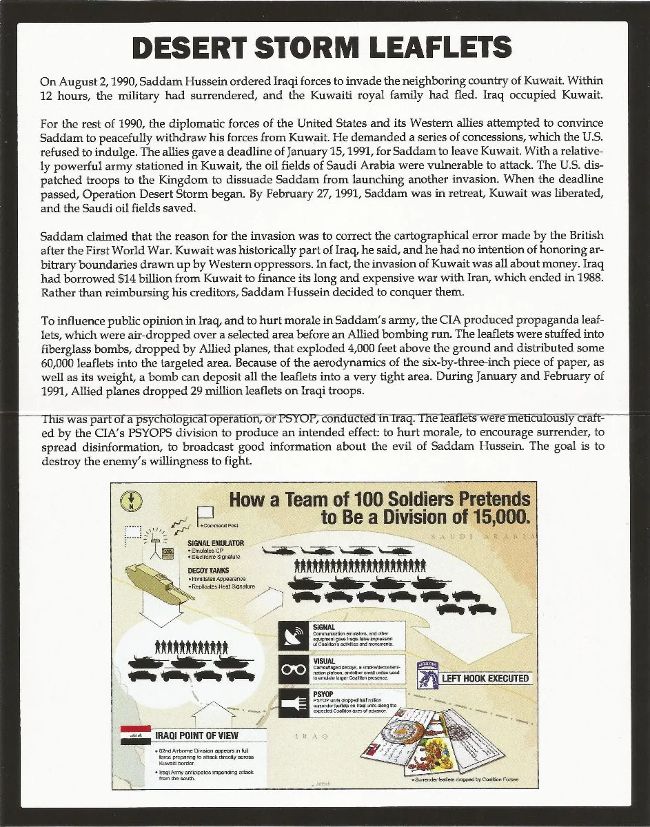 Gulf War Leaflets: Set of 10 Different - Image 4