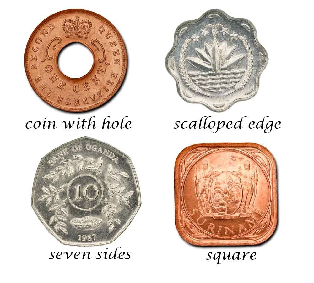 Odd Shaped Coins: A Set of 38 Different Coins from Around the World - Image 4