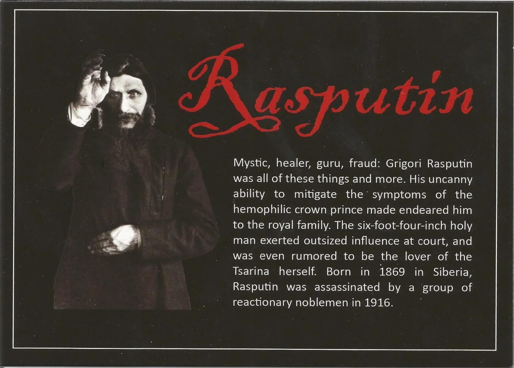 Rasputin Banknote Card - Image 3